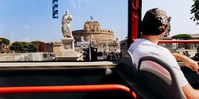 Castel Sant'Angelo from the hop-on-hop-off bus