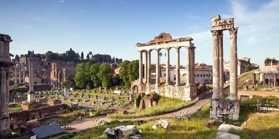 Il Foro Romano a Roma, Italia