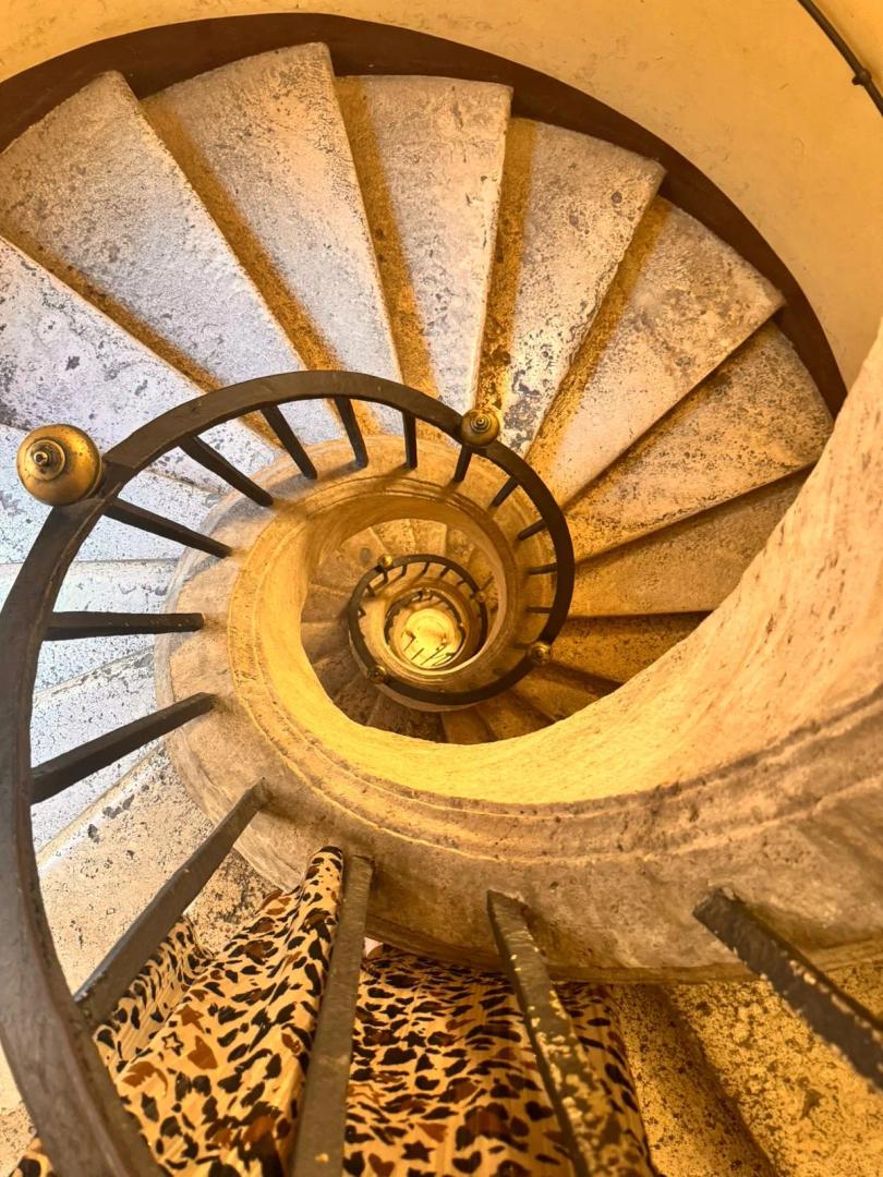 Staircase inside Santa Maria Maggiore Basilica