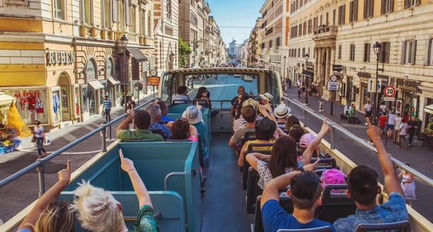View from the hop-on-hop-off bus
