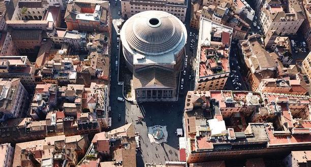 Luftaufnahme des Pantheon
