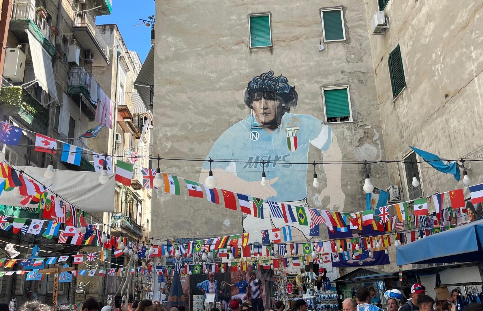 Fresque de Maradona à Naples