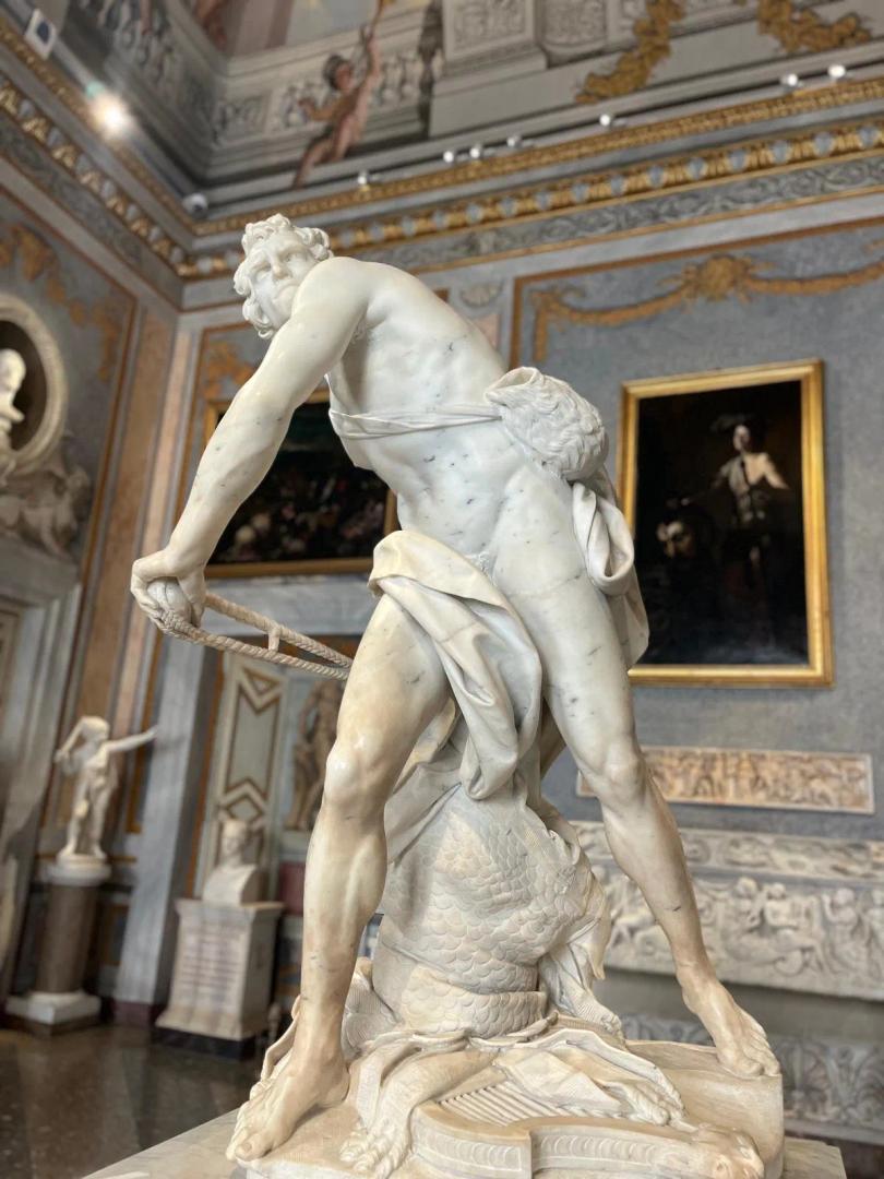 David von Bernini in der Borghese-Galerie