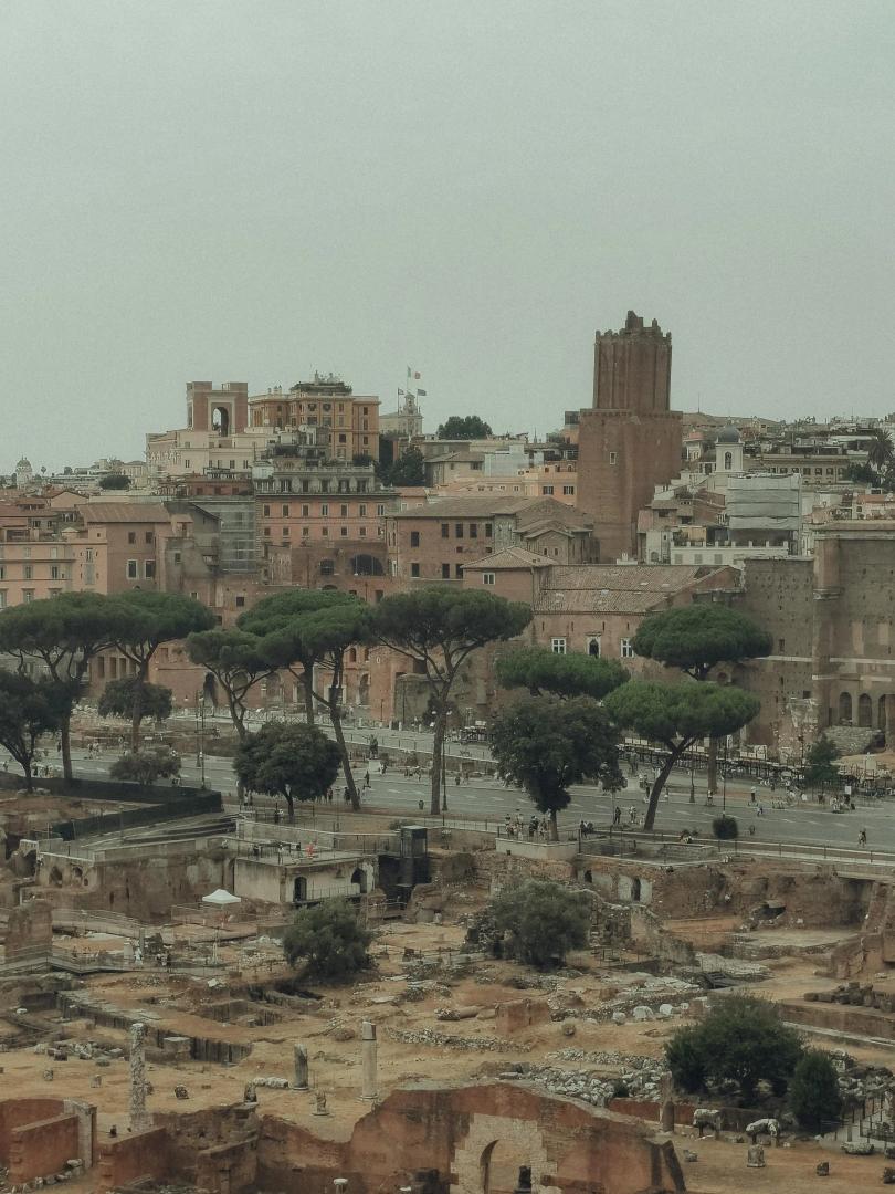 Veduta aerea del Foro Romano