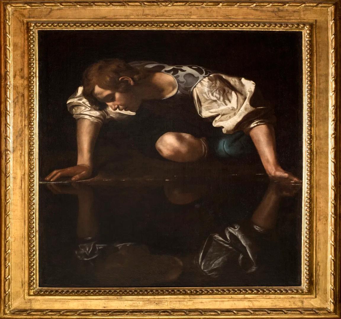 Narcissus by Caravaggio in Palazzo Barberini