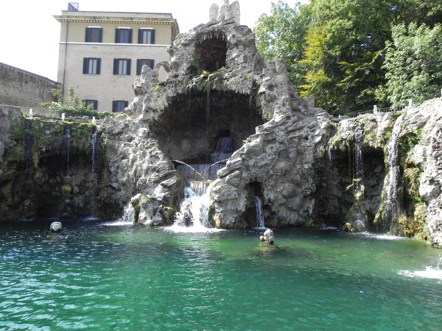 Grotto fountain in Vatican Gardens