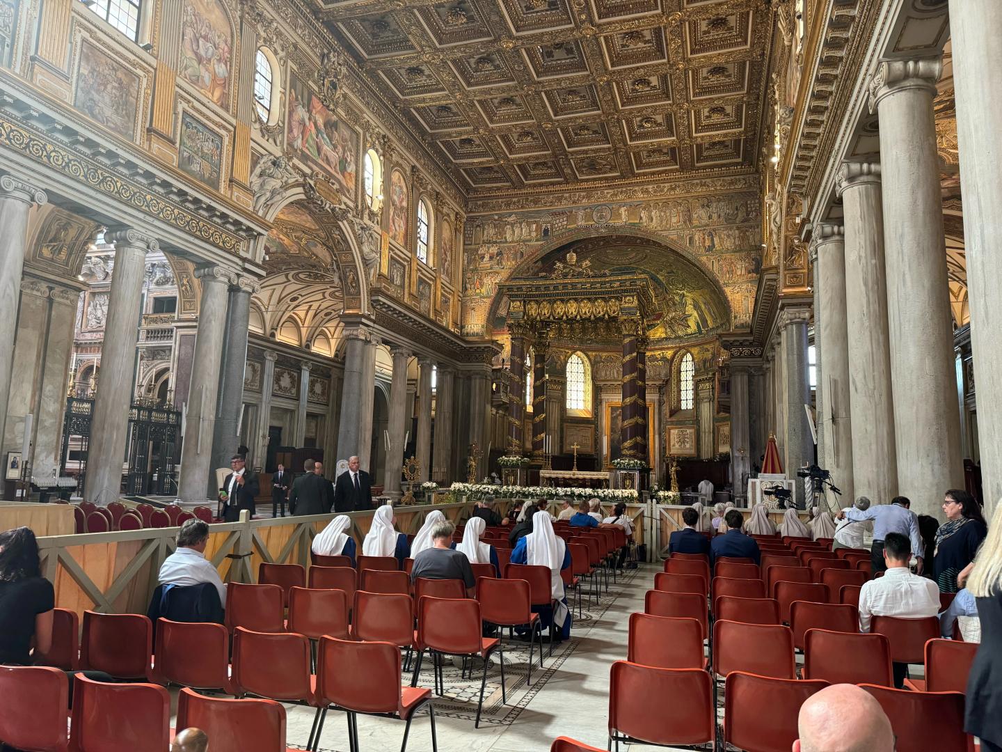 Interior of Santa Maria Maggiore Basilica