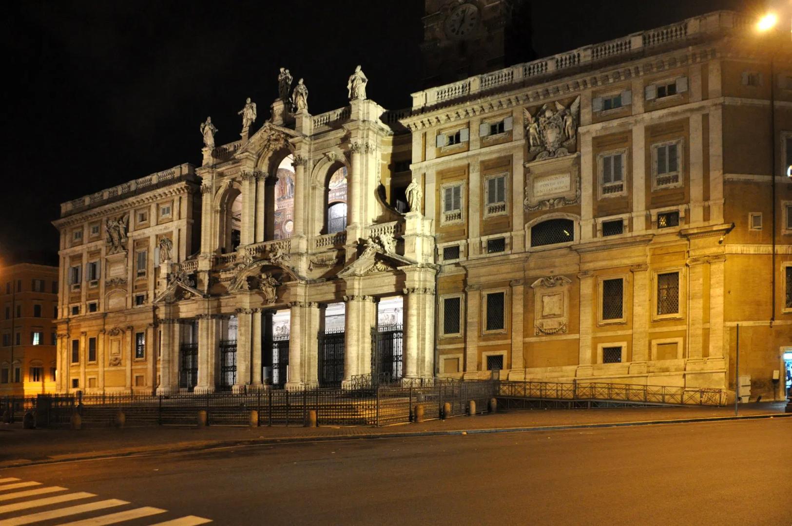 Main facade of Santa Maria Maggiore Basilica