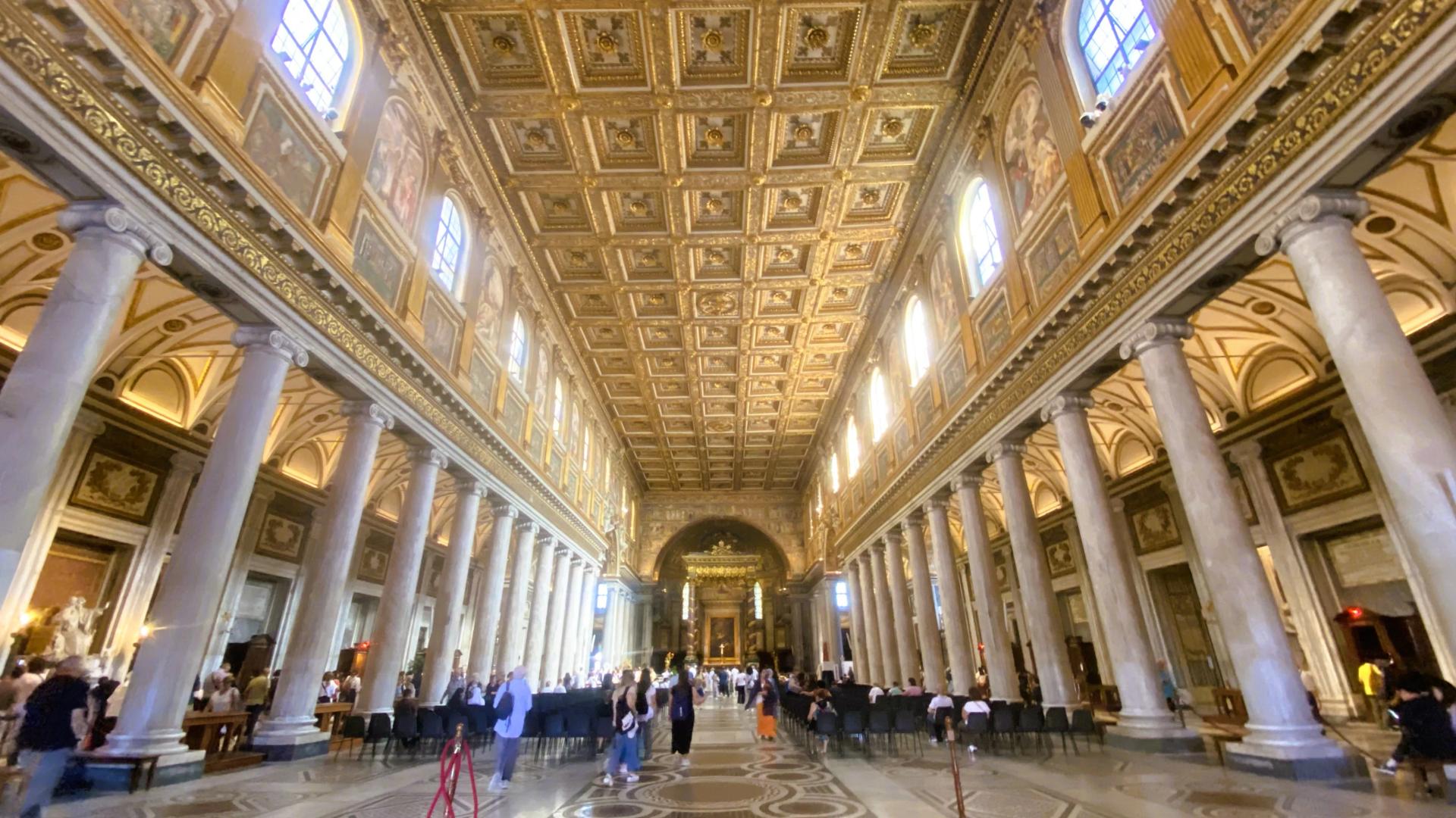 Interior of Santa Maria Maggiore Basilica