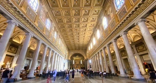 Interior of Santa Maria Maggiore Basilica