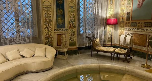 Banheiro secreto de Diana no Palazzo Doria Pamphilj