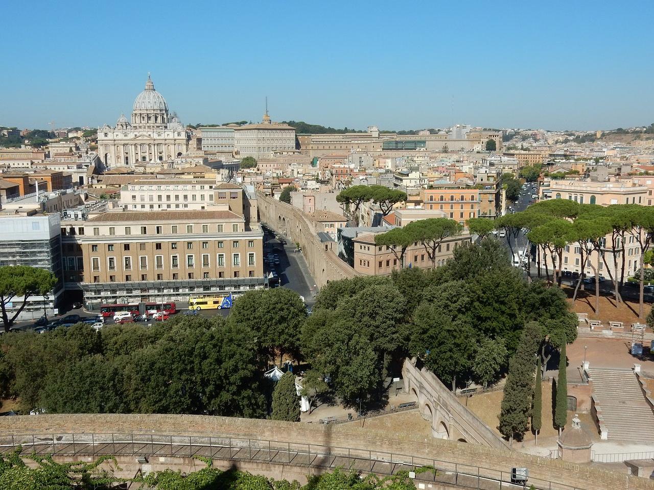 Vista aerea di Roma