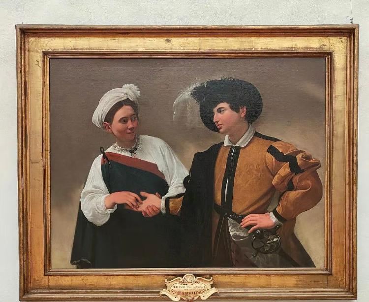 Dipinto "La Buona Ventura" di Caravaggio