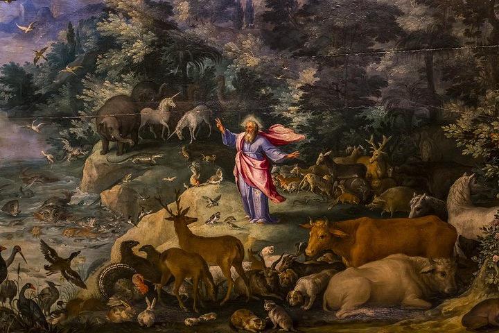 Peinture La création des animaux au Palazzo Doria Pamphilj