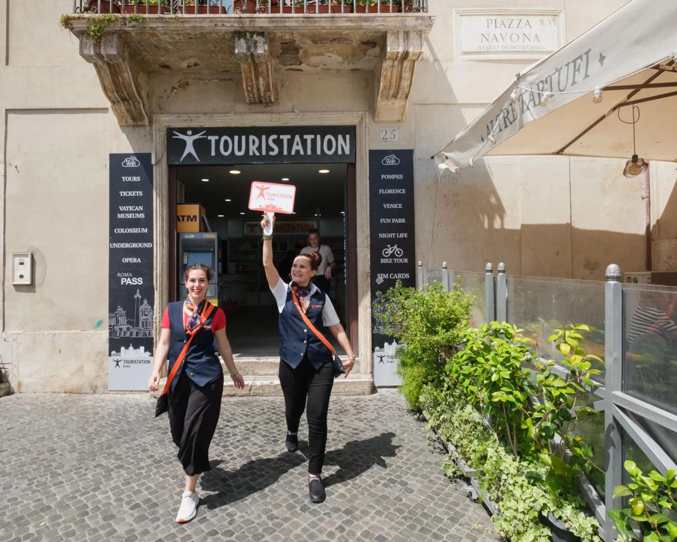 Touristation Navona Büro Piazza Navona Rom Fußweg